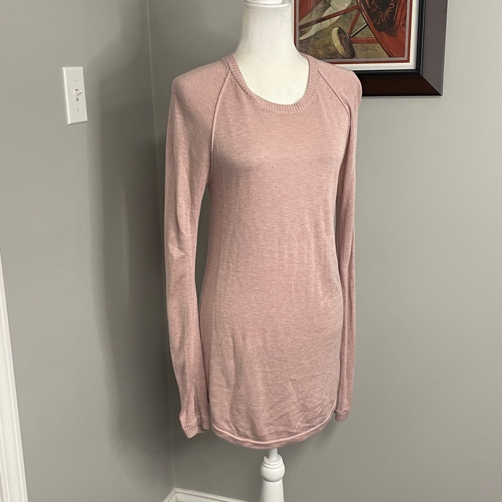 Women's‎ Lululemon Hello Aloe Pullover Long Sleeve Sweater Pink Medium 6/8 - Picture 4 of 11